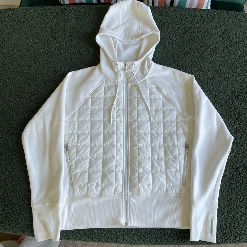 Dynamic Fleece Quilted Hoodie Jacket M Petite